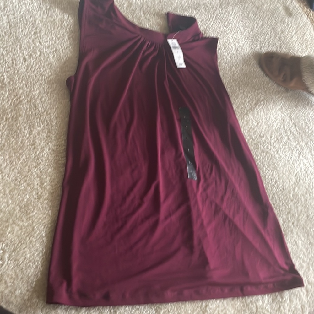 Sleeveless summer top and burgundy brand new never worn from Banana Republic